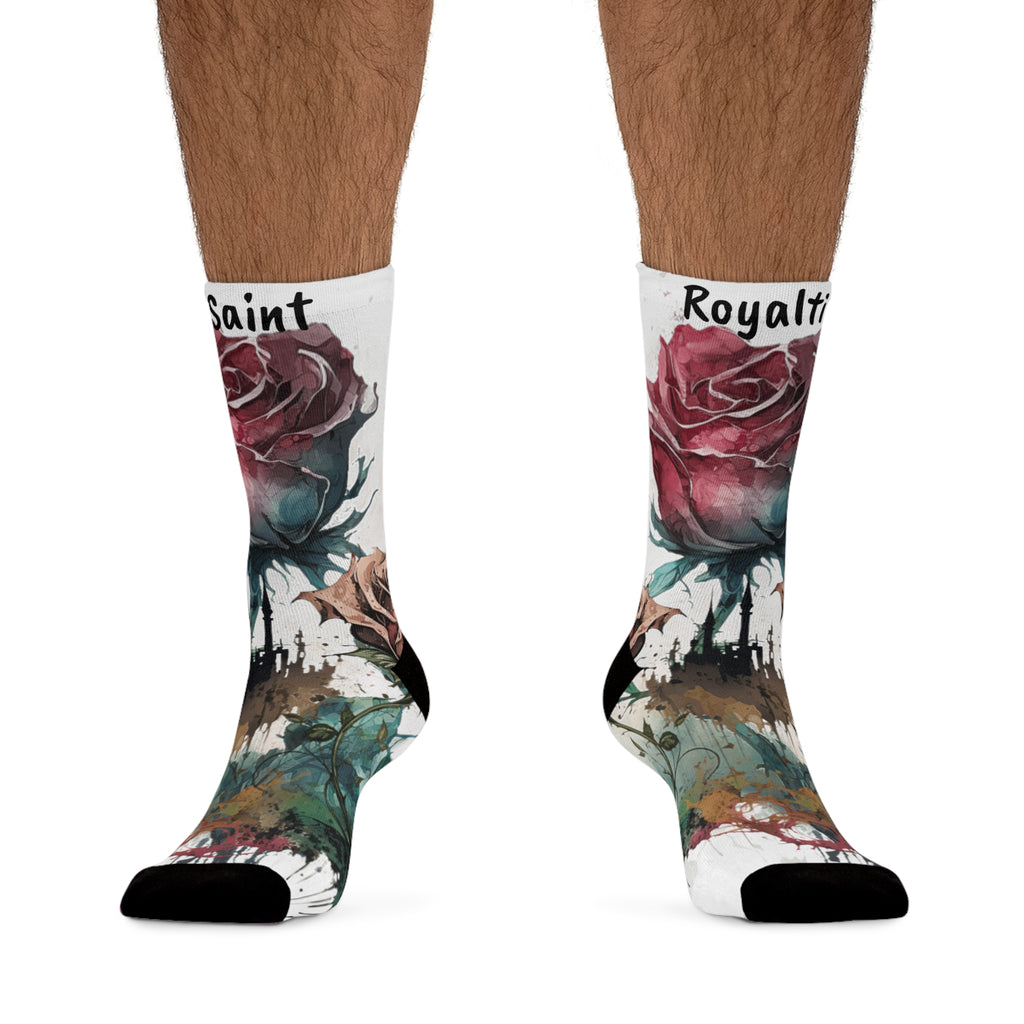 Artistic Floral Socks - Eco-Friendly Style for Every Occasion UNISEX