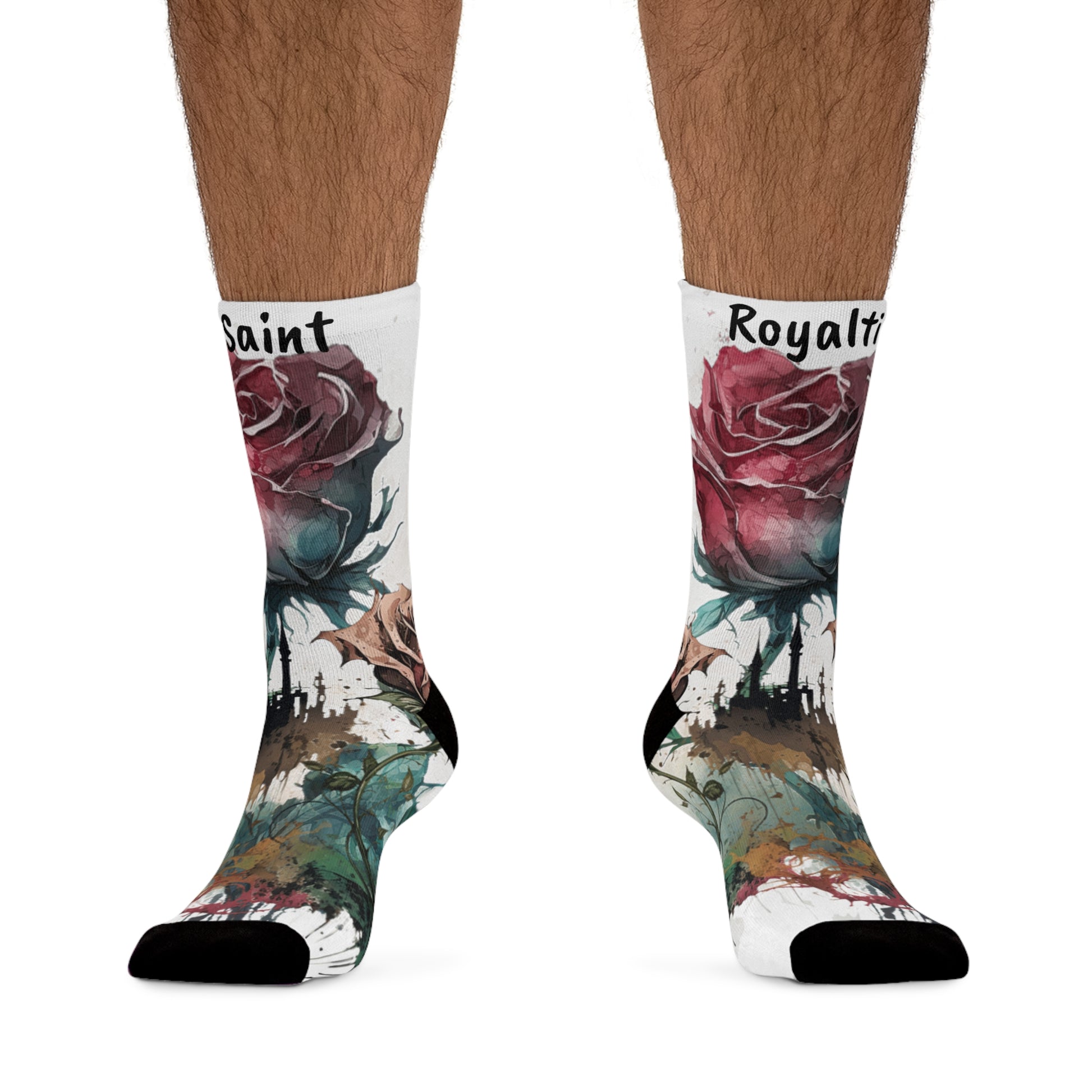 Artistic Floral Socks - Eco-Friendly Style for Every Occasion UNISEX