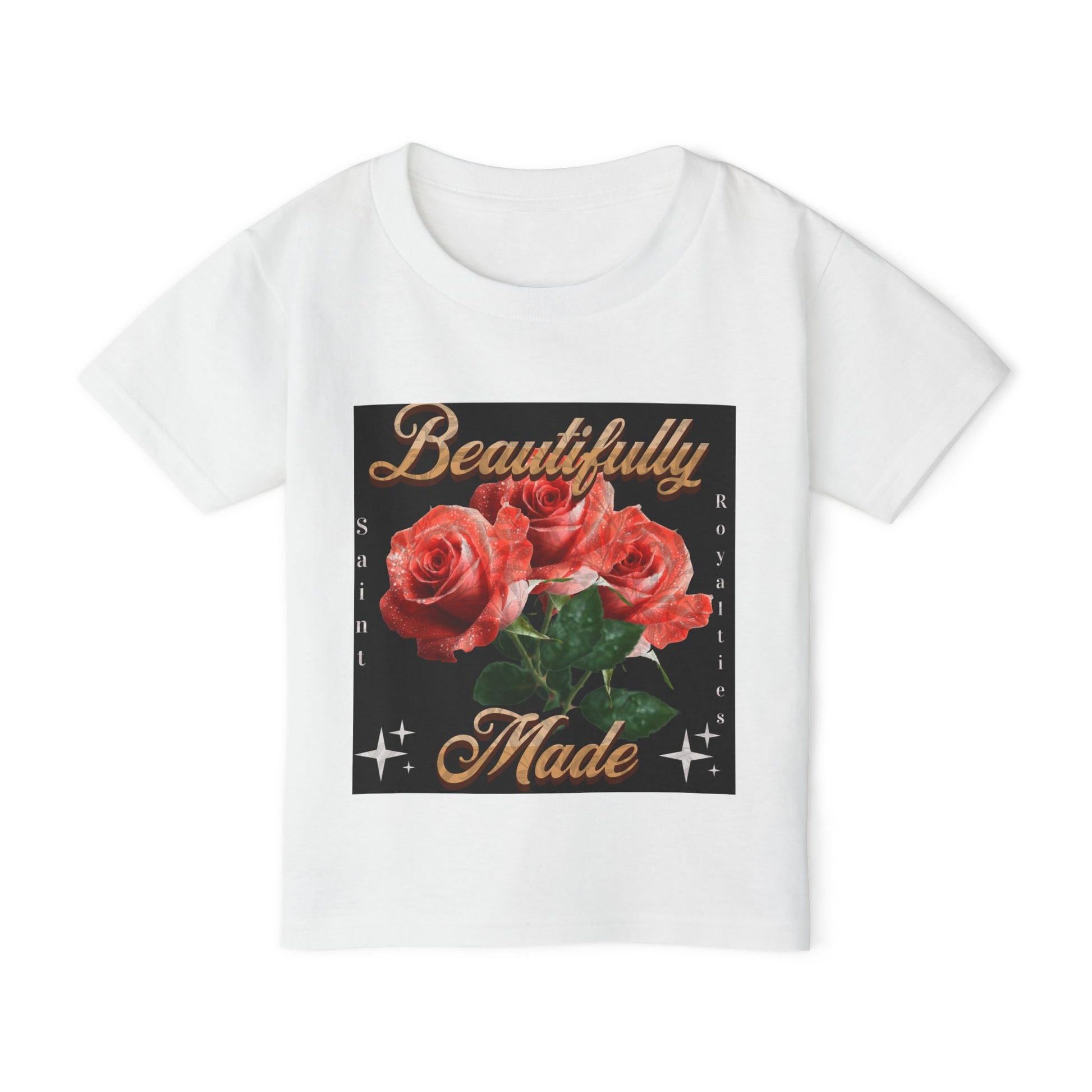 Beautifully Made Girls Toddler T-Shirt with Floral Design