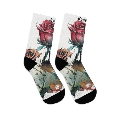 Artistic Floral Socks - Eco-Friendly Style for Every Occasion UNISEX