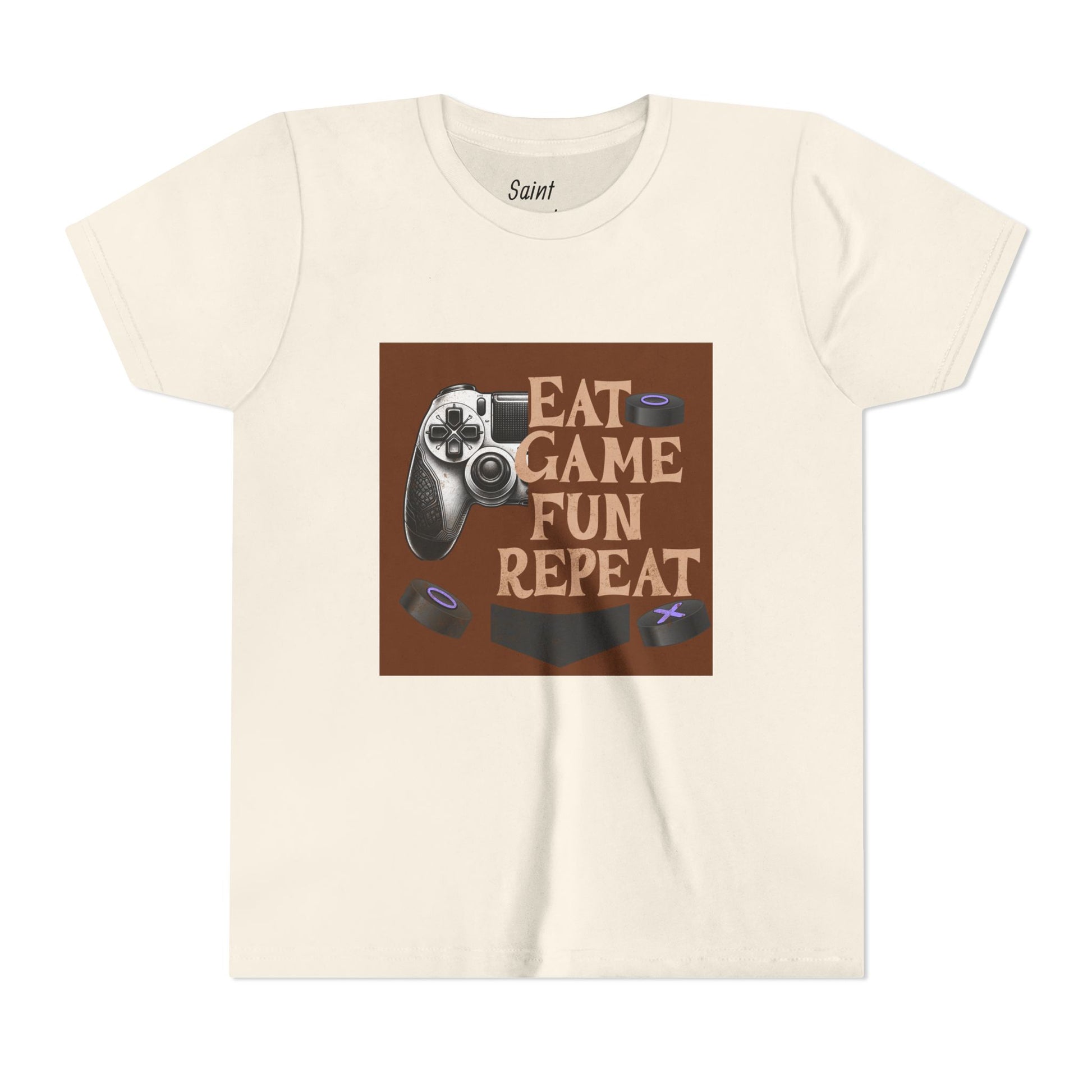 Boys Game Fun Short Sleeve Tee - Eat Game Fun Repeat