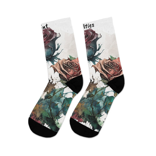 Artistic Floral Socks - Eco-Friendly Style for Every Occasion UNISEX