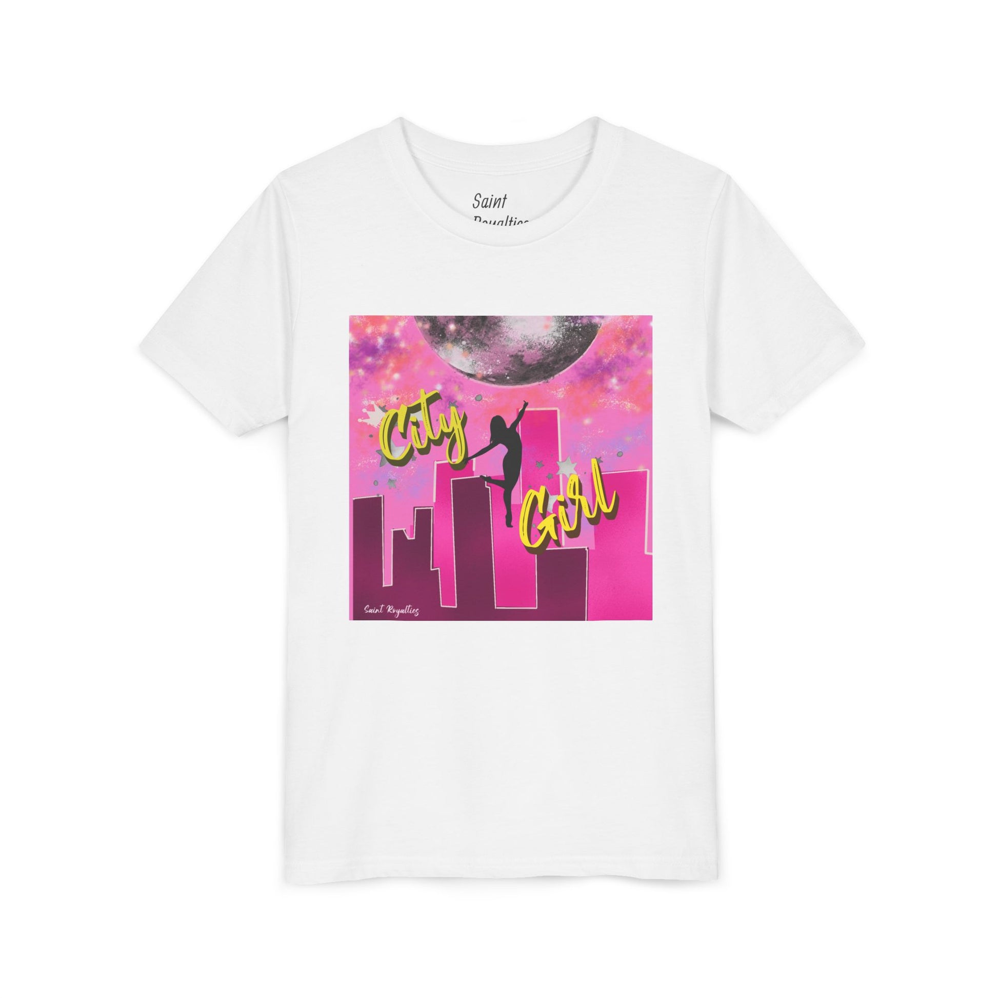 City Girl Youth Tee - Vibrant Urban Style for Trendy Kids