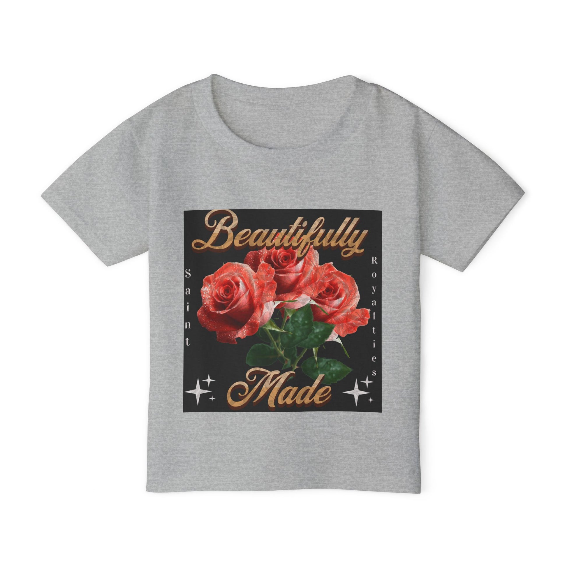 Beautifully Made Girls Toddler T-Shirt with Floral Design
